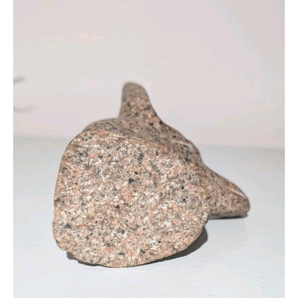 Vintage Egyptian Anubus Jackal Head 5" Sculpture Handcrafted Made of Granite - Picture 5 of 6